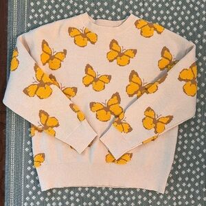 Butterfly Patterned Sweater